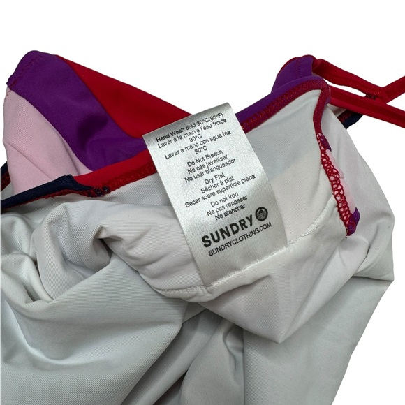 Anthropologie | Sundry Colorblock One Piece Swimsuit 1 Small - Picture 4 of 10